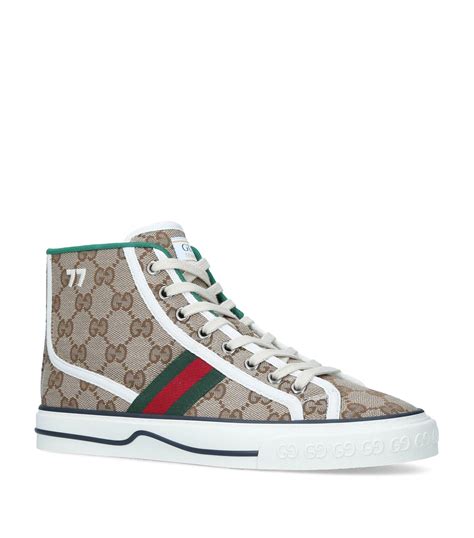 gucci high top shoes sneakers|gucci high top sneakers beige.